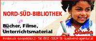 Inserat Nord-Süd-Bibliothek "Bücher, Filme, Unterrichtsmaterial"
