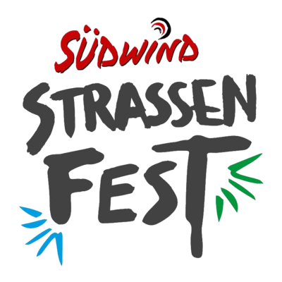 Logo Südwind und darunter als Text "Strassenfest"