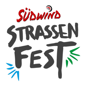 Logo Südwind und darunter als Text "Strassenfest"