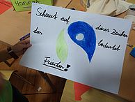 Plakat zu Frieden, Kinderstadt Salzburg