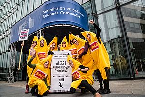 Make Fruit Fair Petition: mehr als 61.000 Unterschriften wurden am   EU-Kommission am 10. November 2015 übergeben