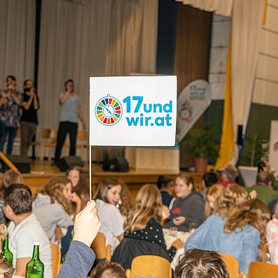 TeilnehmerInnen beim Abschlussevent der Nachhaltigkeitstour in Krumbach 