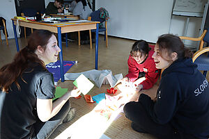 Teilnehmer*innen bei einem Südwind-Workshop