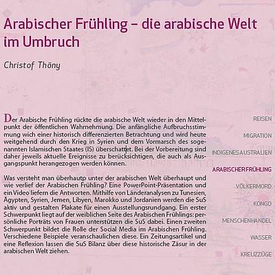 Cover Arabischer Frühling