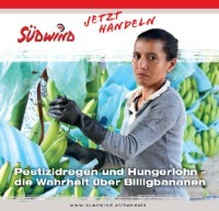 Titelbild von Handeln für eine Welt Folder: Bananenarbeiterin