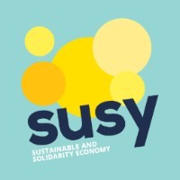 Logo Projekt Solidarökonomie - Kreise die sich vernetzen mit SUSY Schriftzug