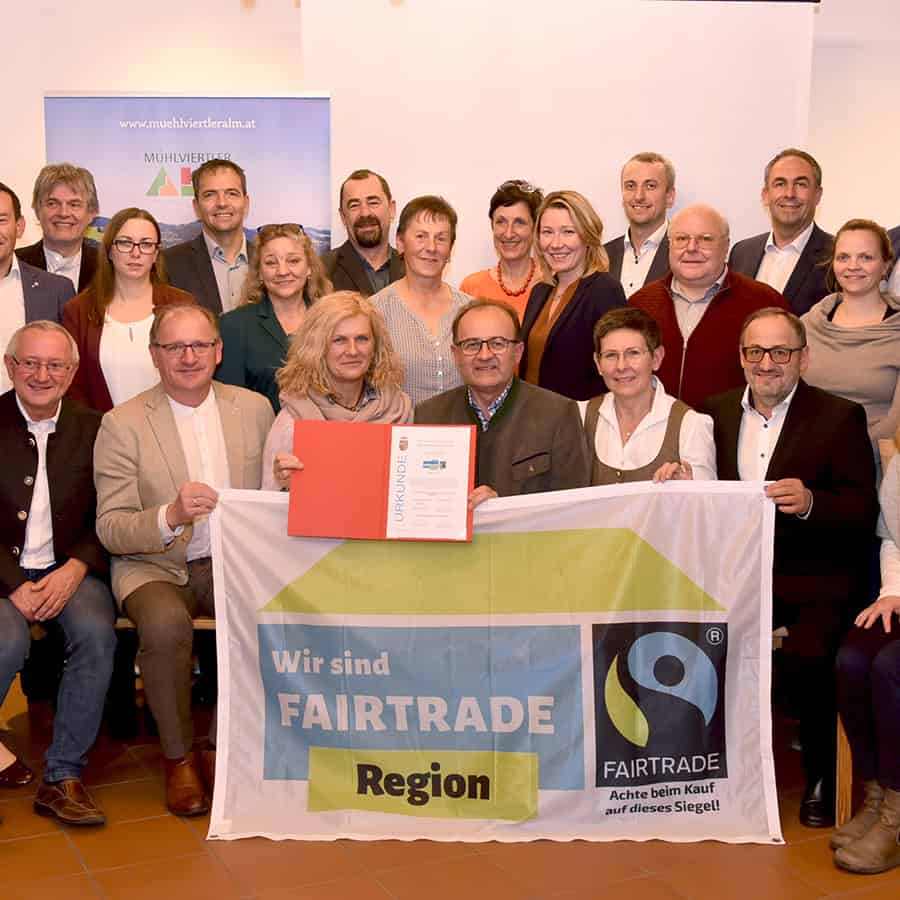Bürgermeister von Fairtrade Gemeinden in OÖ_(c) Mühlviertler Alm-1x1