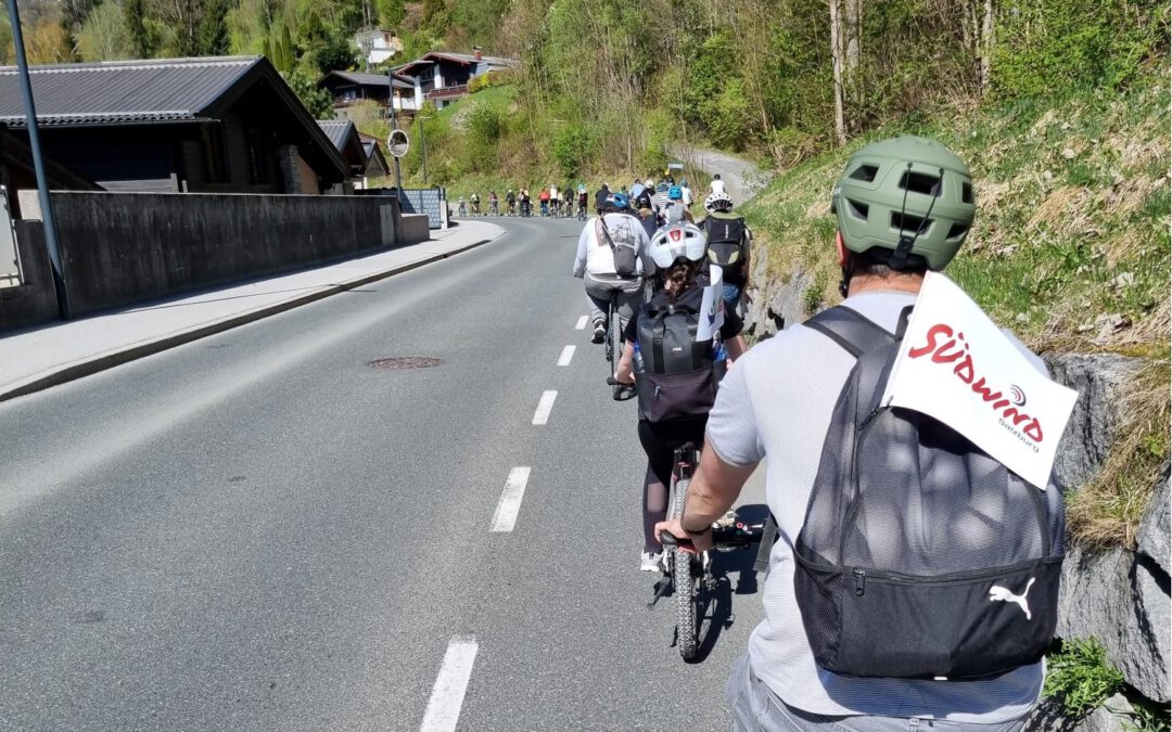 Gemeinsame Radausfahrt in Saalfelden